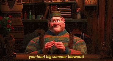 Half off swimming suits, clogs, and a sun balm of my own invention, jaAnna a little fazed Oh. . Big summer blowout gif